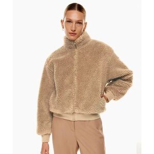 Aritzia Teddy Jacket in Beige